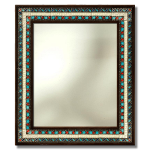 Specchio in ceramica Carolingio (grande) cm 66x77