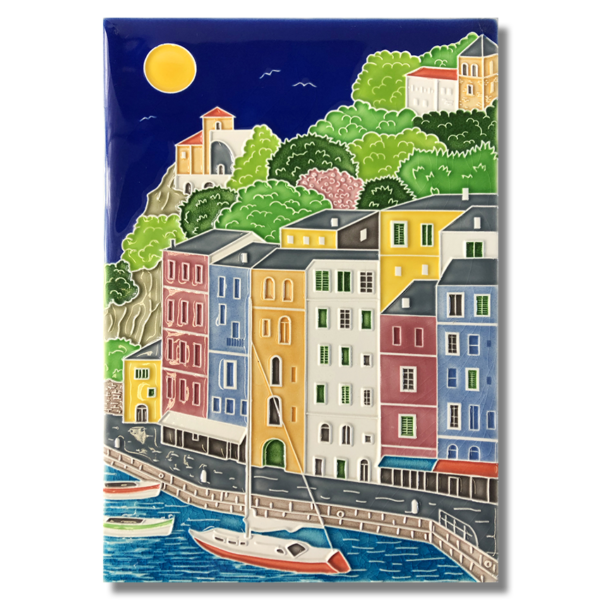 "Casette Ligure" Ceramic Tilework (8"x 11")